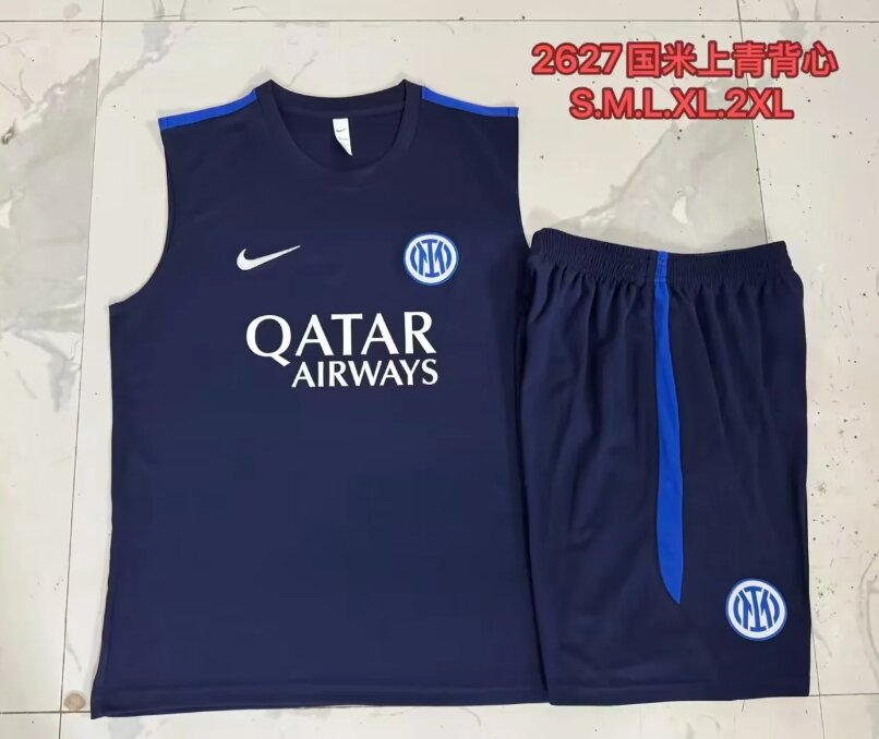 AAA Quality Inter Milan 26/27 Dark Blue Vest Training Kit Jersey